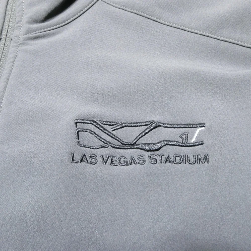 The North Face Jacket Mens Medium Gray WindWall Softshell Las Vegas Stadium